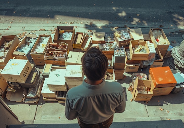 忙碌的分拣中心